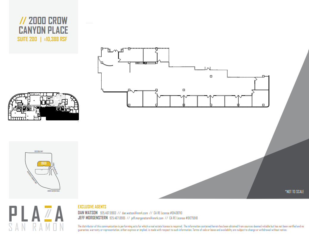 2010 Crow Canyon Pl, San Ramon, CA à louer Plan d’étage– Image 1 sur 1