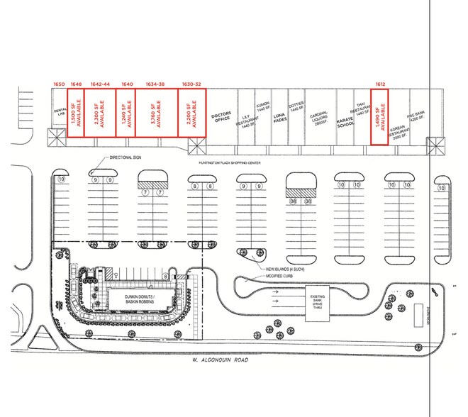 1600 Algonquin Rd, Hoffman Estates, IL à louer - Plan de site – Image 2 sur 11