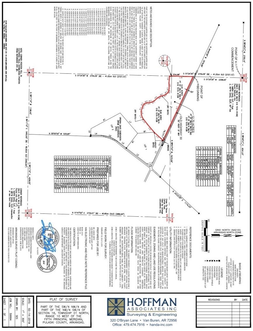 15798 Old Highway 30, Scott, AR à vendre Plan cadastral– Image 1 sur 5