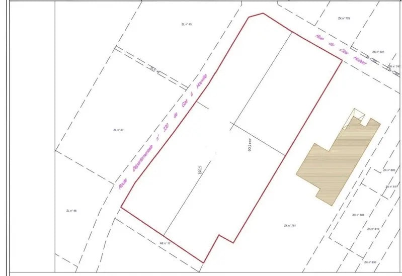Terrain dans Gallardon à vendre - Plan de site – Image 3 sur 3