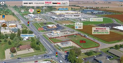100 N Seminary St, Galesburg, IL - VUE AÉRIENNE  vue de carte