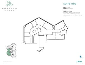 402 W Broadway, San Diego, CA à louer Plan d’étage– Image 1 sur 1