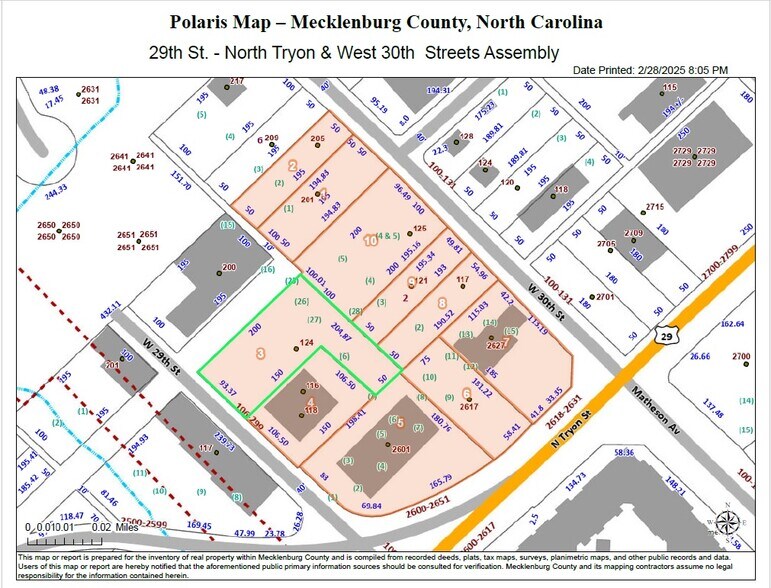 2627 N Tryon St, Charlotte, NC à louer - Plan cadastral – Image 2 sur 3