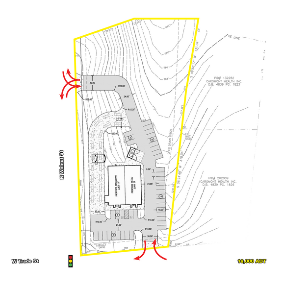 706 W Trade St, Dallas, NC à louer - Plan de site – Image 3 sur 3