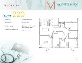 27871 Medical Center Rd, Mission Viejo, CA à louer Plan d’étage– Image 1 sur 2