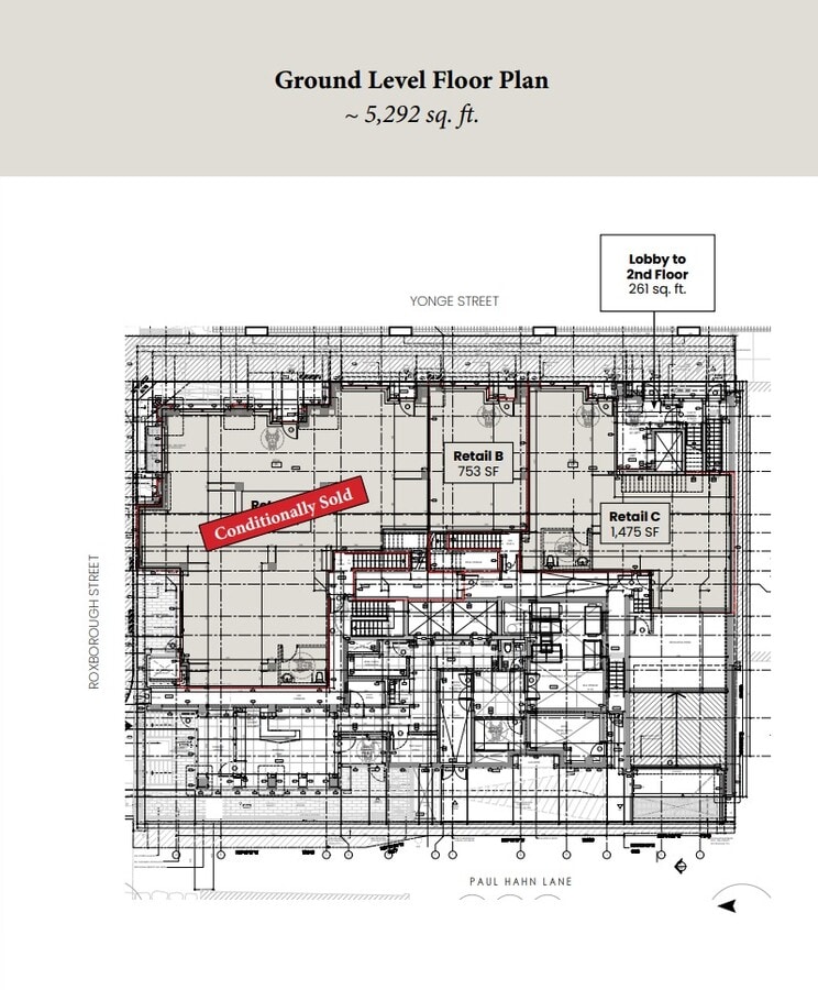 1089 Yonge St, Toronto, ON M4W 2L4 - Lot A -  - Plan d’étage - Image 1 of 1