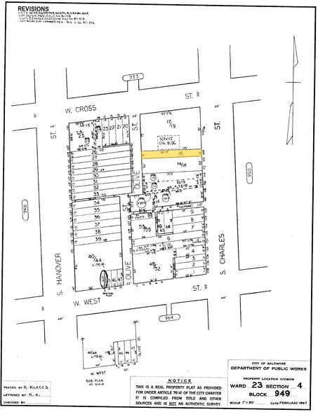 1108-1110 S Charles St, Baltimore, MD à vendre - Plan cadastral – Image 2 sur 5