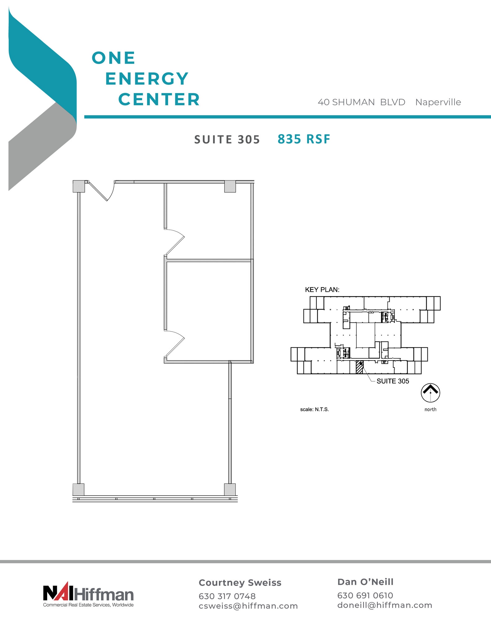 40 Shuman Blvd, Naperville, IL à louer Plan d’étage– Image 1 sur 1
