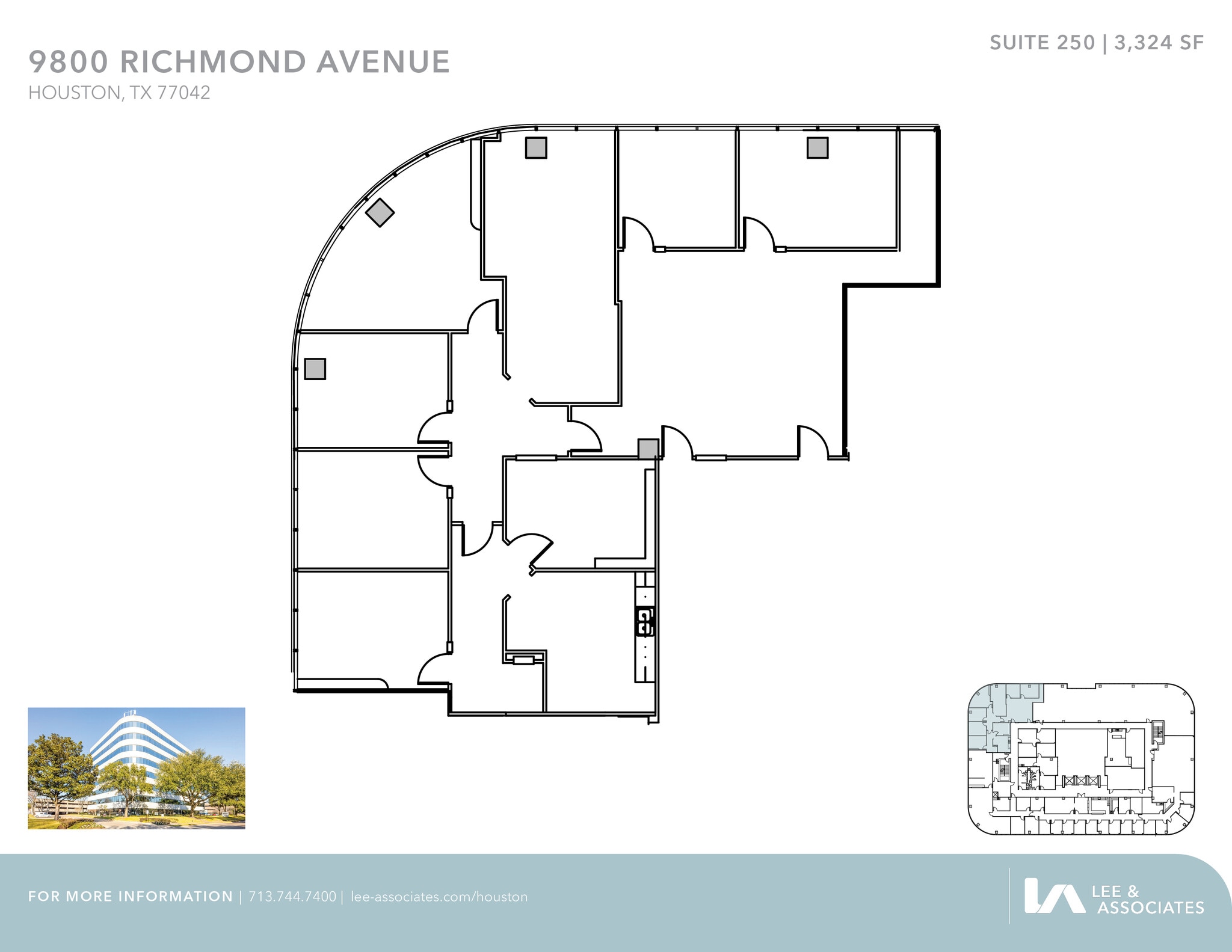 9800 Richmond Ave, Houston, TX à louer Plan d’étage– Image 1 sur 1