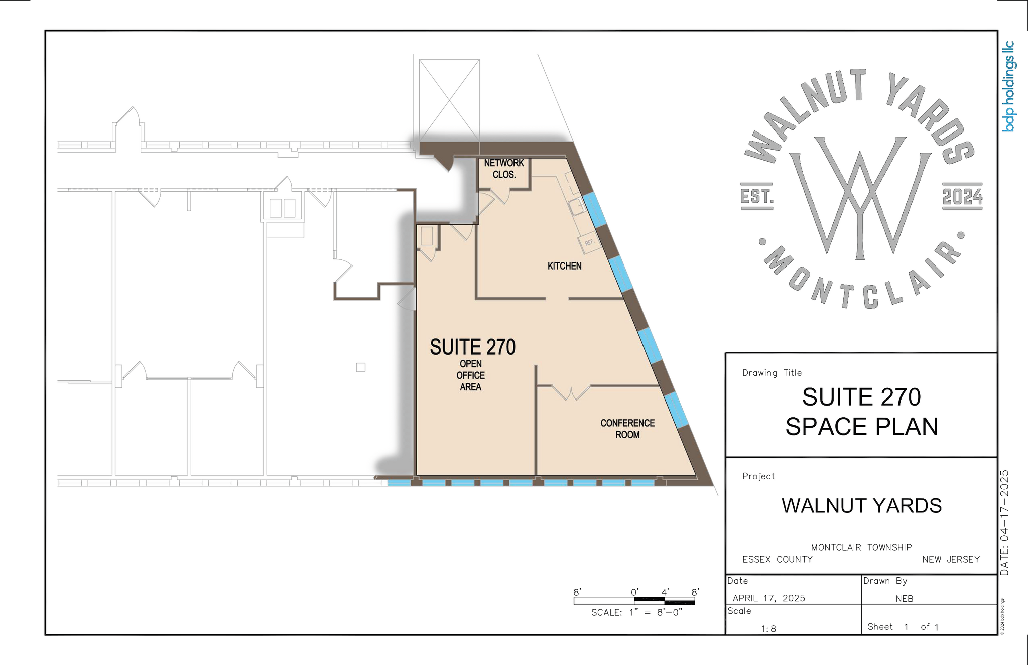 7 Oak Pl, Montclair, NJ à louer Plan d’étage– Image 1 sur 3