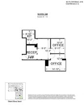 411 N Central Ave, Glendale, CA à louer Plan d’étage– Image 1 sur 1