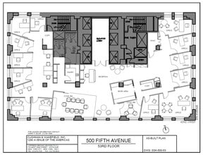 500 Fifth Ave, New York, NY à louer Plan d’étage– Image 2 sur 2