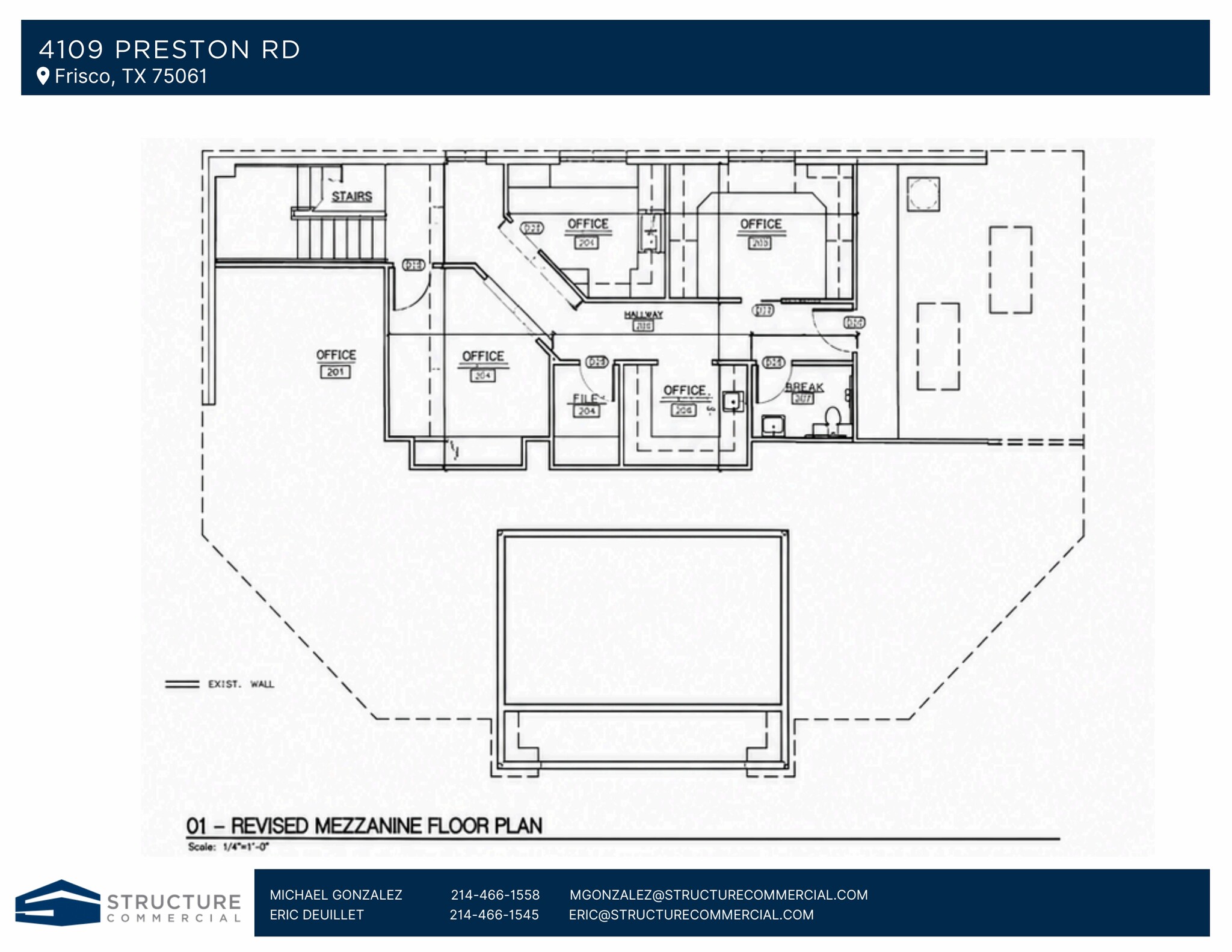 4109 Preston Rd, Frisco, TX à louer Plan d’étage– Image 1 sur 9
