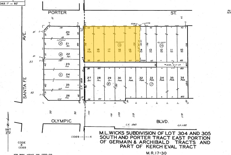 2430 Porter St, Los Angeles, CA à louer - Plan cadastral – Image 2 sur 13