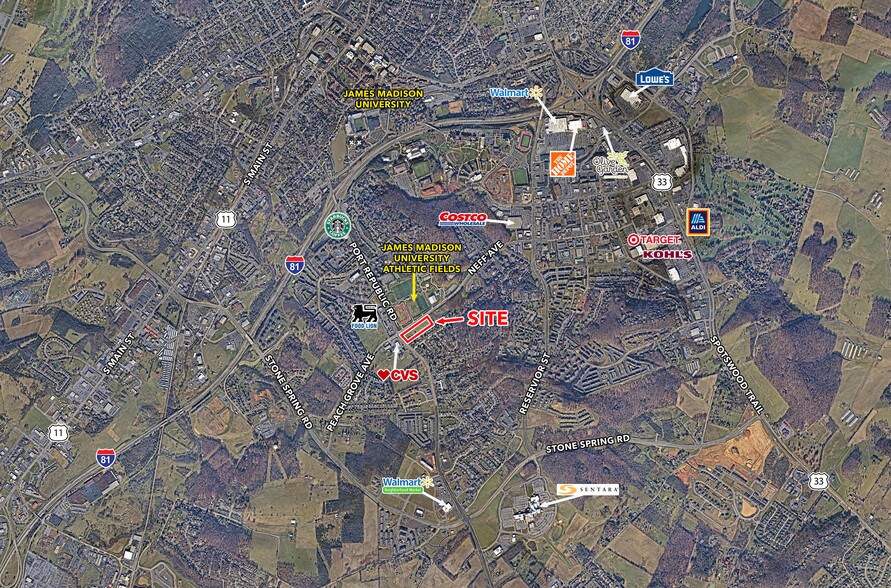 Port Republic Rd, Harrisonburg, VA à vendre - Aérien – Image 2 sur 2