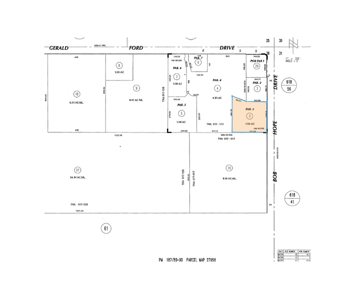 36101 Bob Hope Dr, Rancho Mirage, CA à louer - Plan cadastral – Image 2 sur 27
