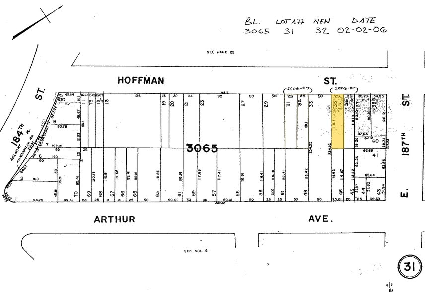 2384 Hoffman St, Bronx, NY à vendre - Plan cadastral – Image 2 sur 2