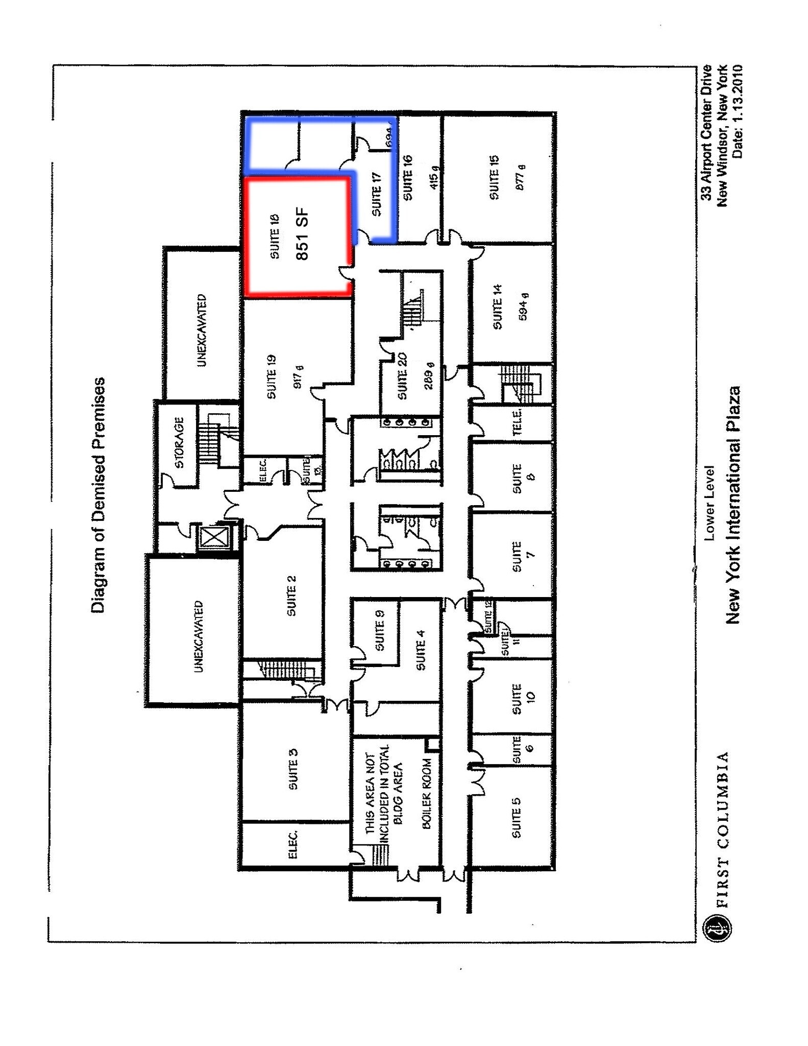 33 Airport Center Dr, New Windsor Township, NY à louer Plan d’étage– Image 1 sur 1
