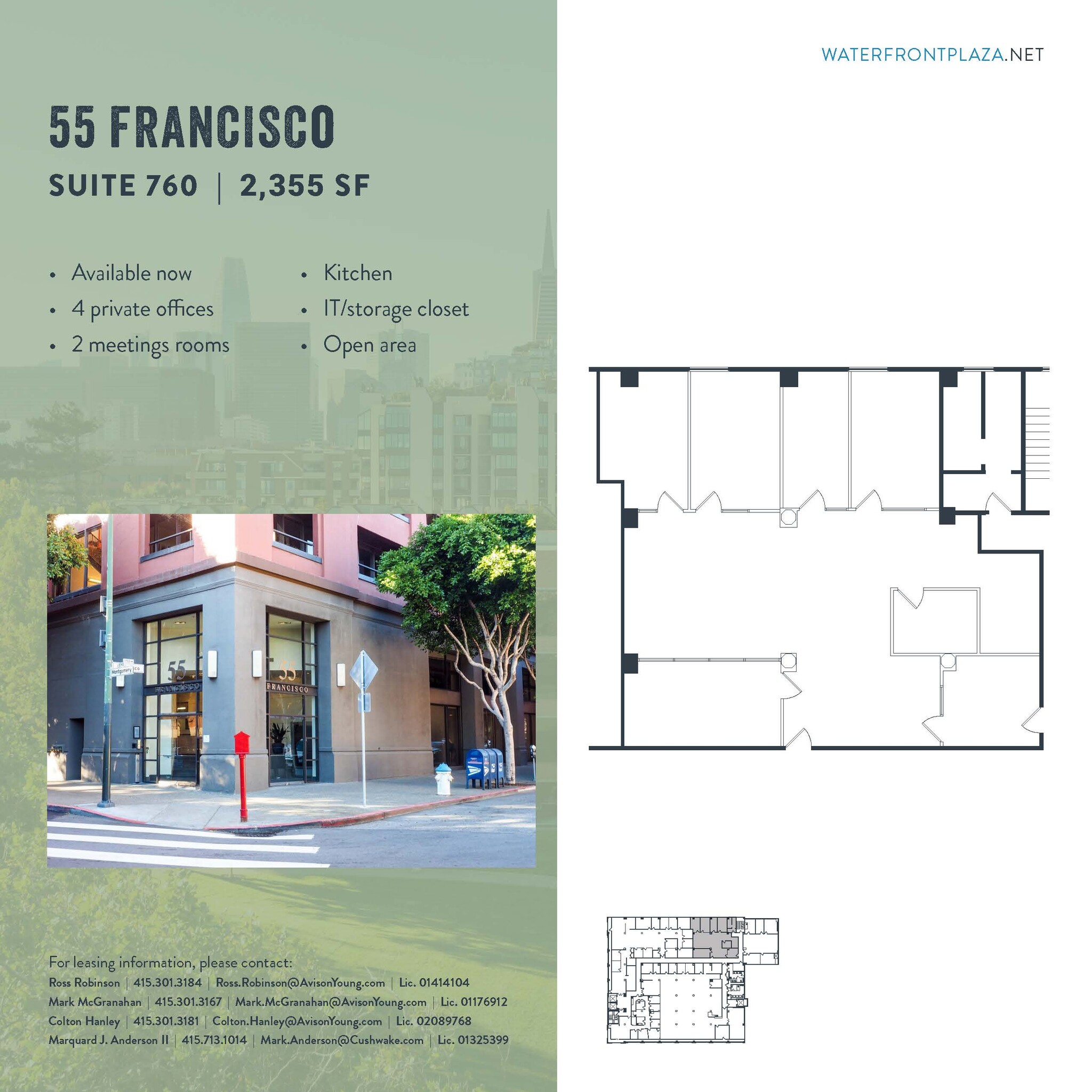 1700 Montgomery St, San Francisco, CA à louer Plan d’étage– Image 1 sur 1