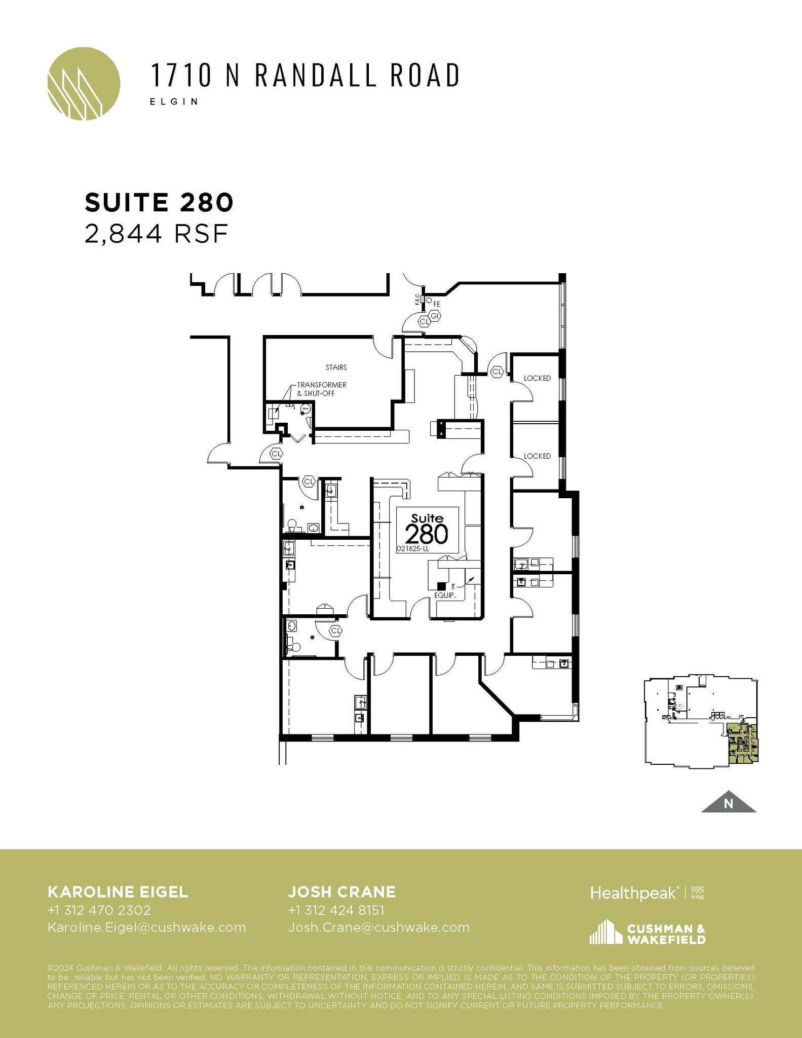 1710 N Randall Rd, Elgin, IL à louer Plan d’étage– Image 1 sur 1