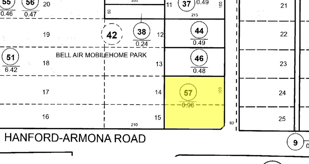 610 W Hanford Armona Rd, Hanford, CA à vendre - Plan cadastral – Image 2 sur 2