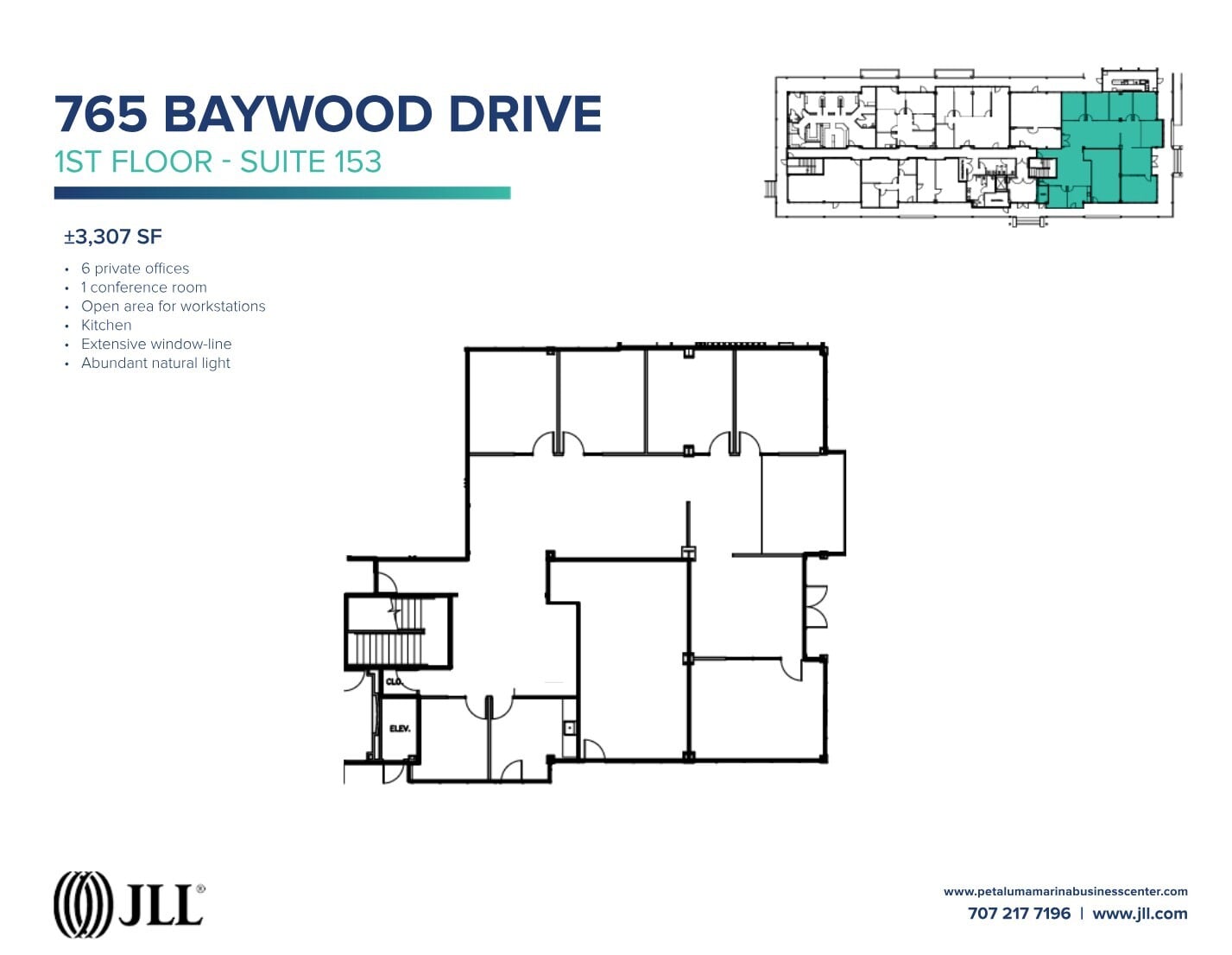 755-775 Baywood Dr, Petaluma, CA à louer Plan d’étage– Image 1 sur 1