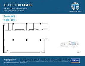 100 W Cypress Creek Rd, Fort Lauderdale, FL à louer Plan d’étage– Image 1 sur 1