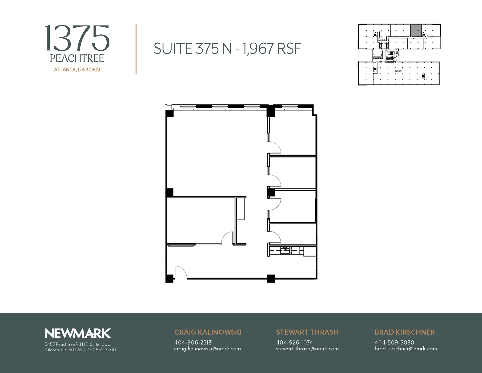 1375 Peachtree St NE, Atlanta, GA à louer Plan d’étage– Image 1 sur 1