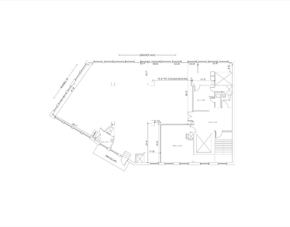 1400-1404 Gratiot Ave, Detroit, MI à vendre Plan d’étage– Image 1 sur 1