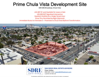 Plus de détails pour 694-696 Broadway, Chula Vista, CA - Terrain à louer