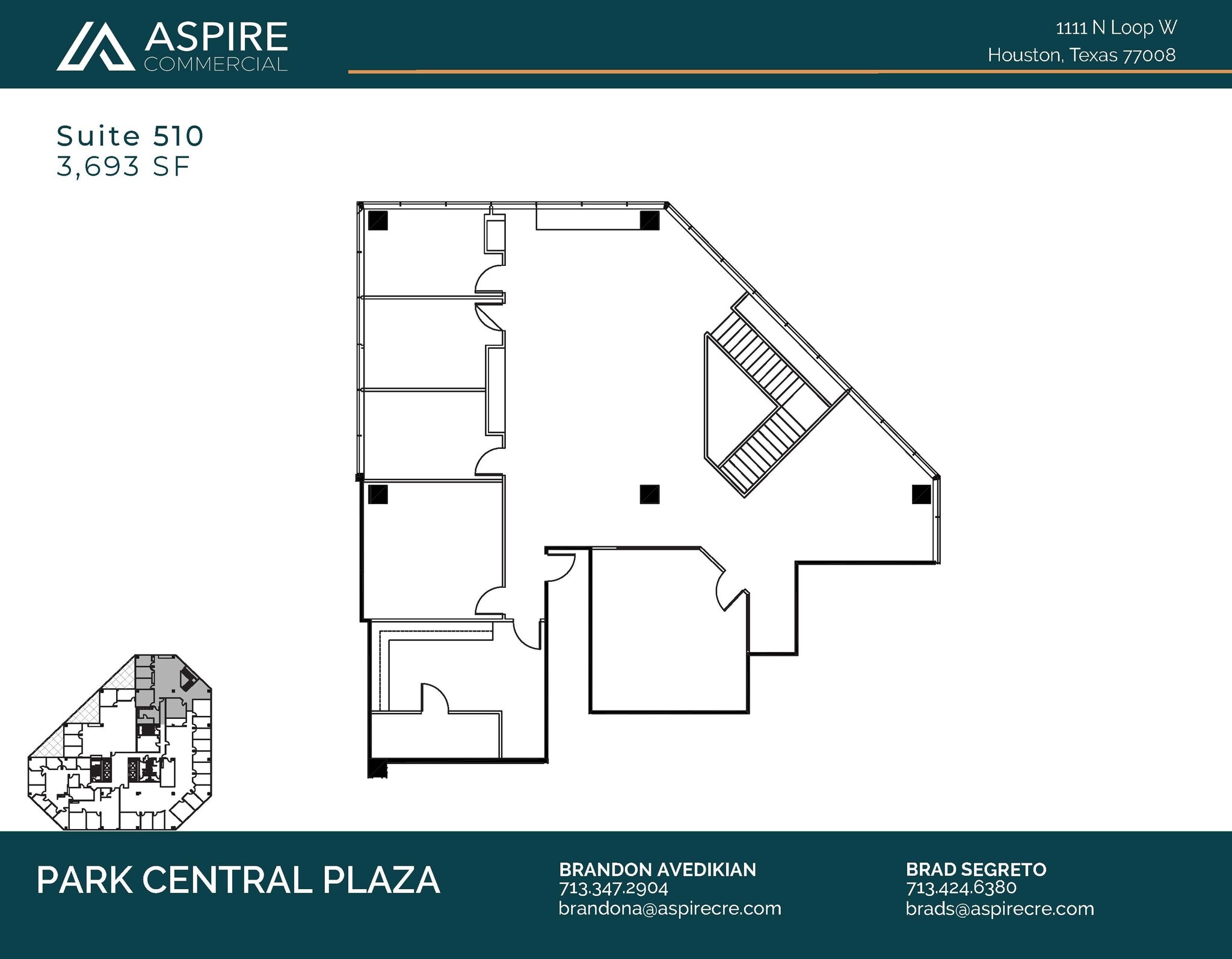 1111 N Loop W, Houston, TX à louer Plan d’étage– Image 1 sur 2