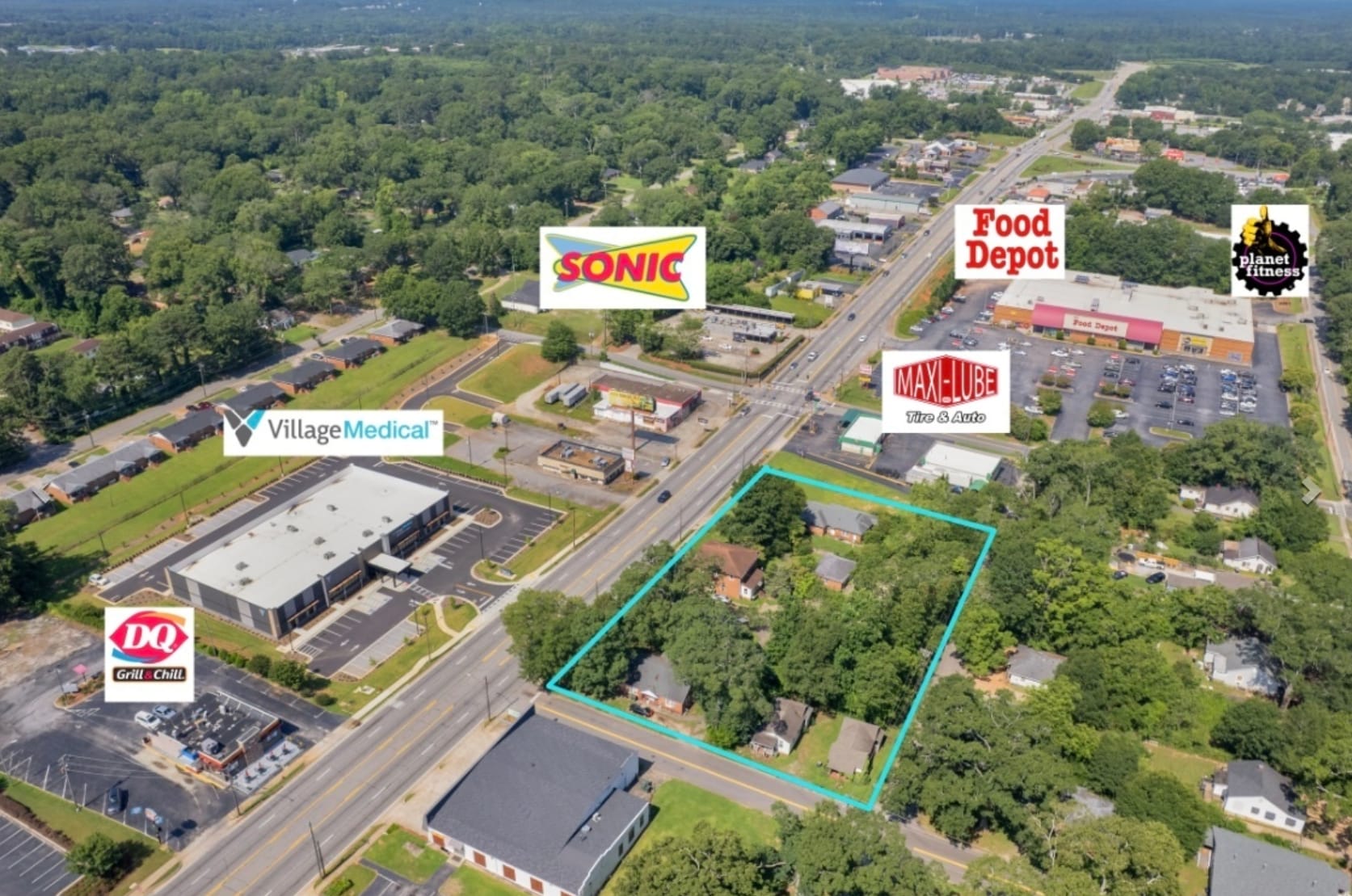 1101 W Taylor St, Griffin, GA à vendre Aérien– Image 1 sur 6