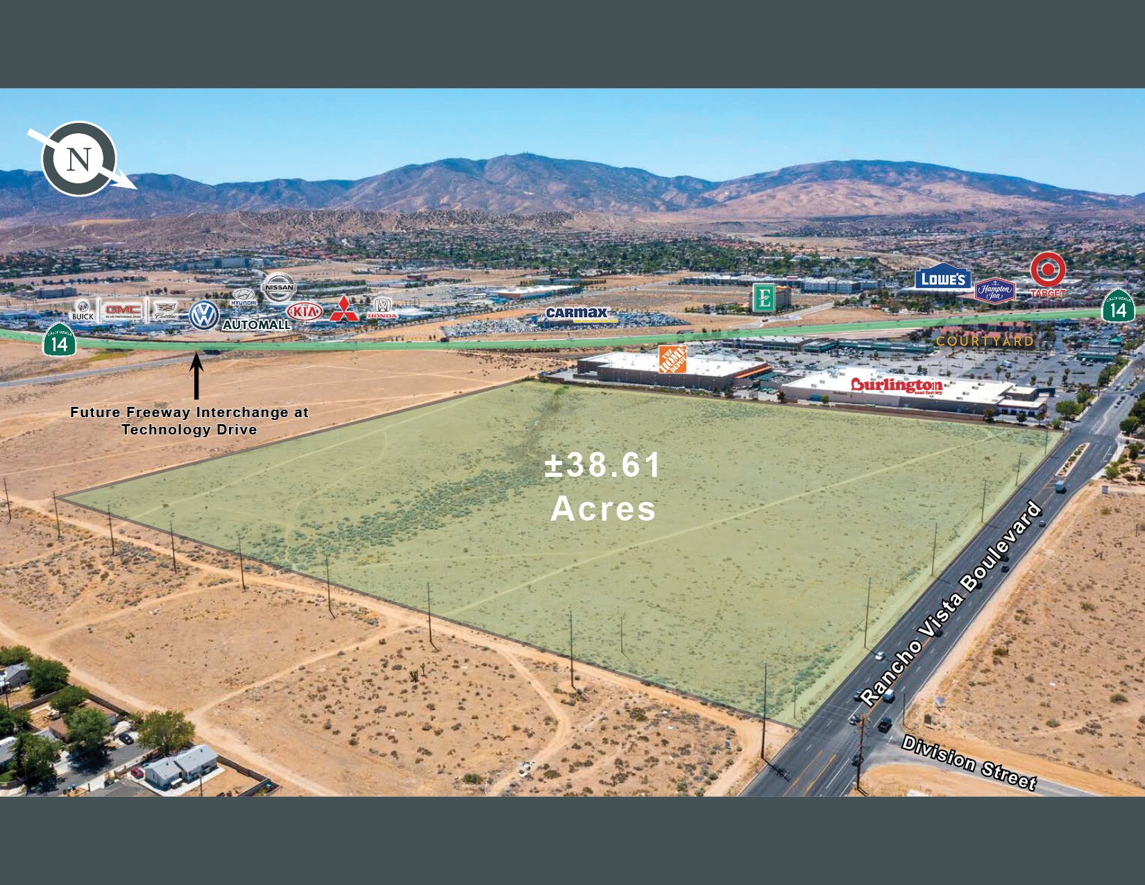 SWC Rancho Vista Boulevard & Division Street, Palmdale, CA à vendre Photo de l’immeuble– Image 1 sur 4