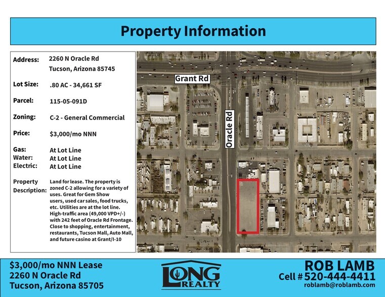 2200 Oracle, Tucson, AZ à louer - Photo de l’immeuble – Image 2 sur 4