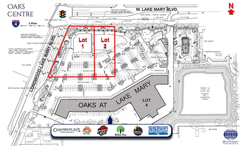 3037 W Lake Mary Blvd, Lake Mary, FL à louer - Plan de site – Image 2 sur 8