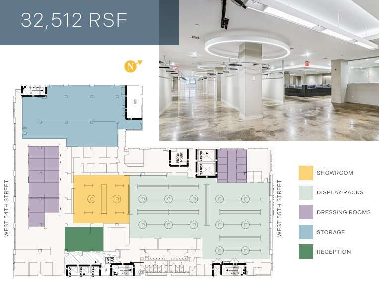 619 W 54th St, New York, NY à louer Plan d’étage– Image 1 sur 15