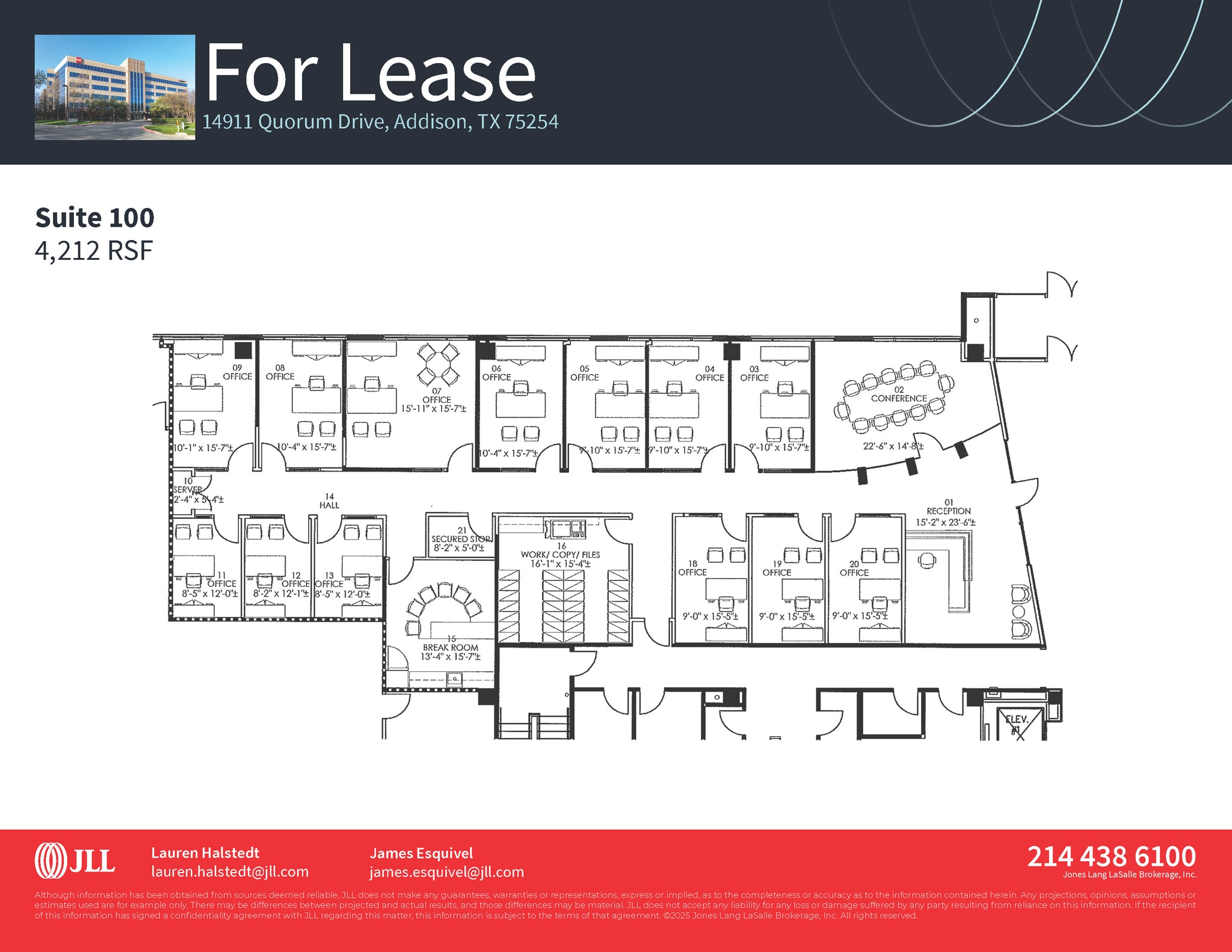 14911 Quorum Dr, Addison, TX à louer Plan d’étage– Image 1 sur 1