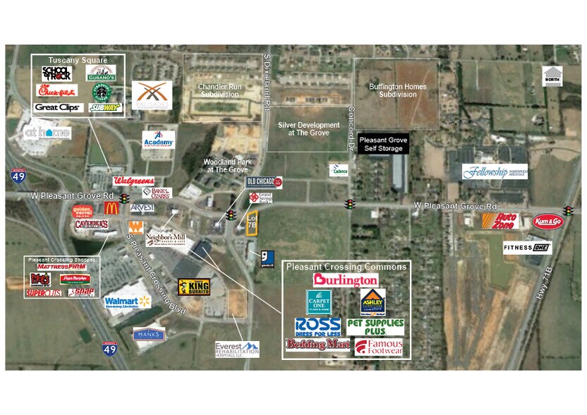 Pleasant Grove Rd. & Pleasant Crossing Blvd, Rogers, AR à vendre - Photo de l’immeuble – Image 1 sur 3
