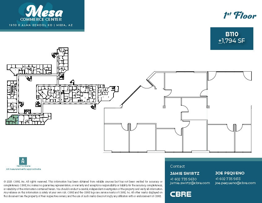 1930 S Alma School Rd, Mesa, AZ à louer Plan d’étage– Image 1 sur 2