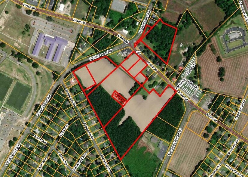 E. Ash Street and S. Oak Forest Road, Goldsboro, NC à vendre - Photo principale – Image 1 sur 1