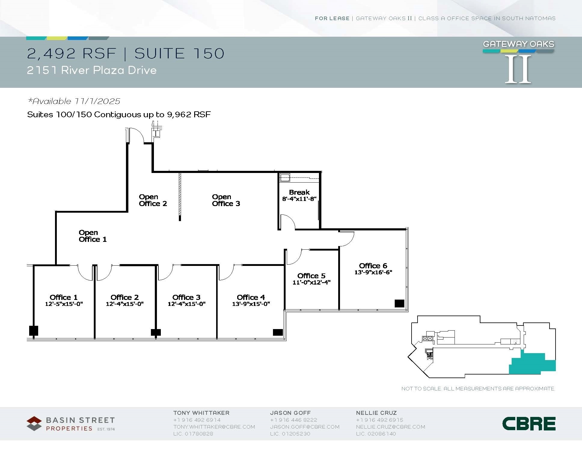 2150 River Plaza Dr, Sacramento, CA à louer Plan d’étage– Image 1 sur 2