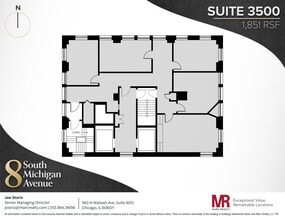 8 S Michigan Ave, Chicago, IL à louer Plan d’étage– Image 1 sur 8