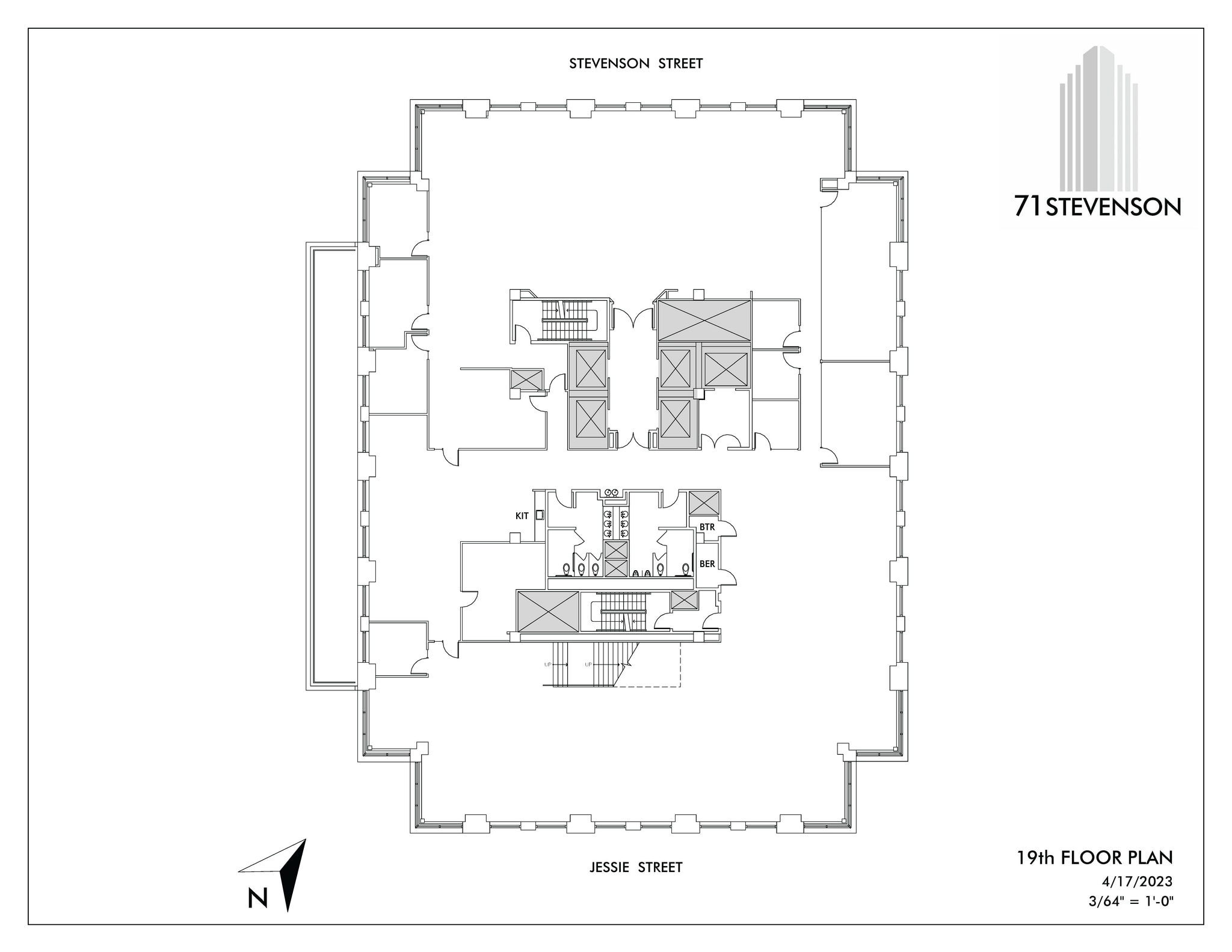 71 Stevenson St, San Francisco, CA à louer Plan d’étage– Image 1 sur 1