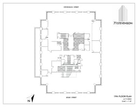 71 Stevenson St, San Francisco, CA à louer Plan d’étage– Image 1 sur 1