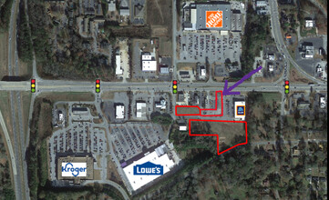 1410 Hwy 16W, Griffin, GA - VUE AÉRIENNE  vue de carte