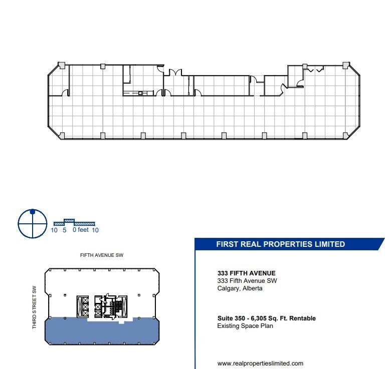 333 5th Ave SW, Calgary, AB à louer Plan d’étage– Image 1 sur 1