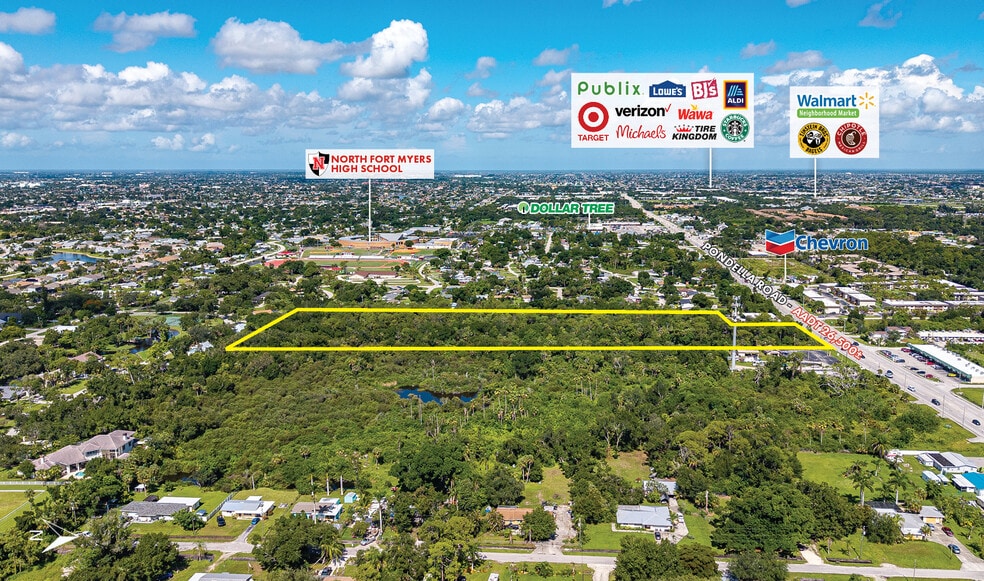 685 Pondella Rd, North Fort Myers, FL à vendre - Aérien – Image 3 sur 8