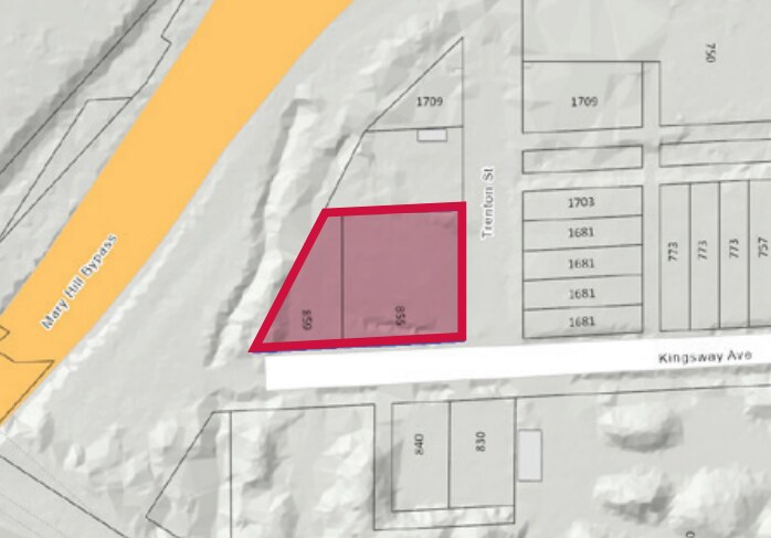 855-859 Kingsway Av, Port Coquitlam, BC à louer - Plan de site – Image 2 sur 2