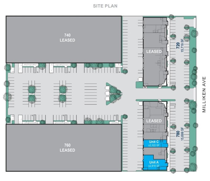 780 S Milliken Ave, Ontario, CA à louer - Plan de site – Image 2 sur 3