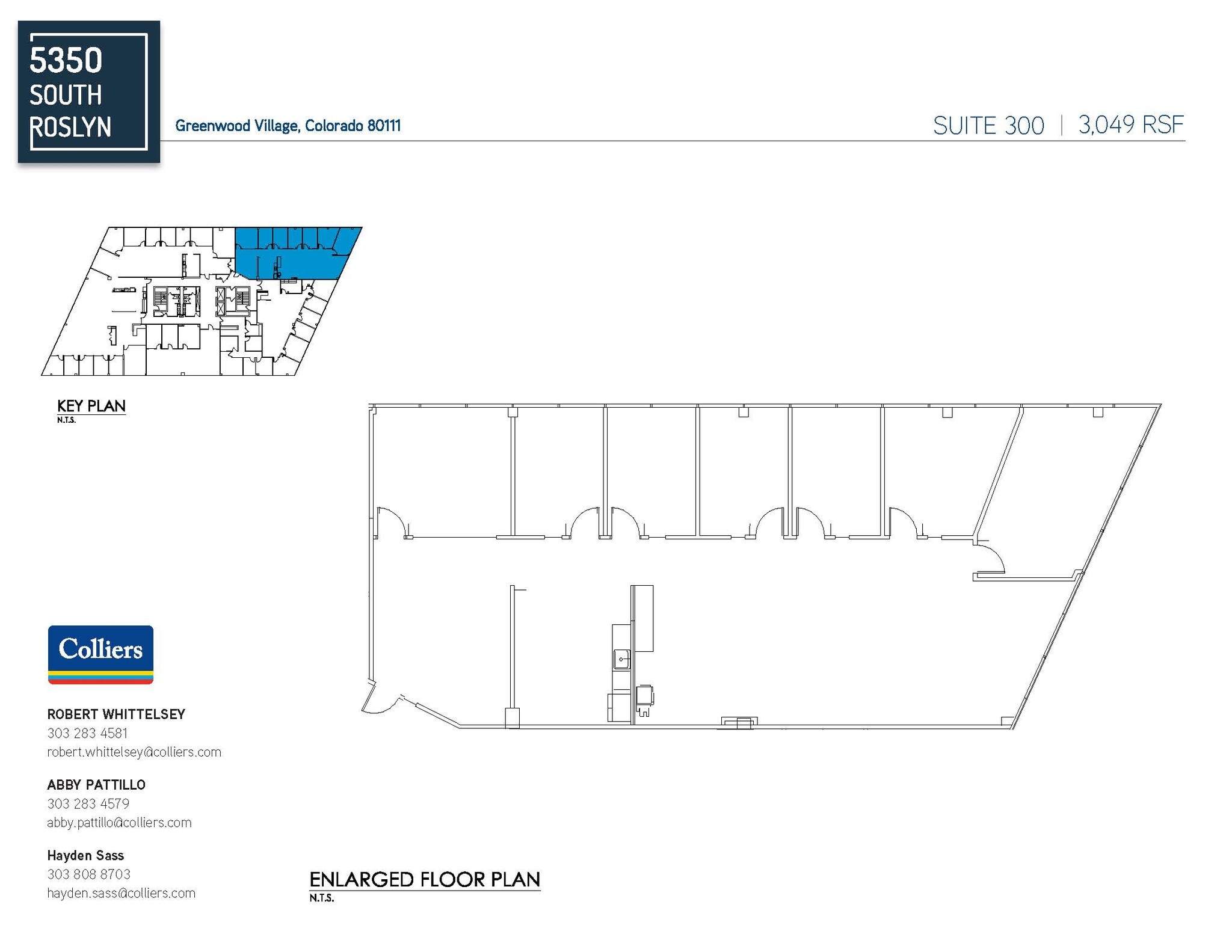 5350 S Roslyn St, Greenwood Village, CO à louer Plan d’étage– Image 1 sur 1